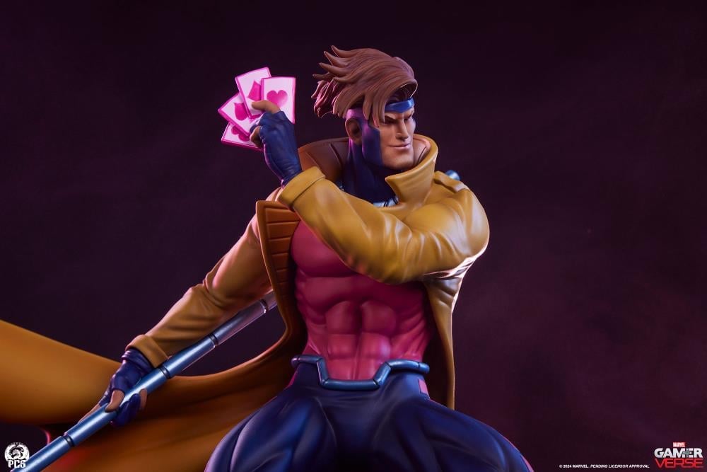 Marvel Gamerverse Classics Gambit (Player 2 Edition) 1/10 Scale Statue Gallery Image 5