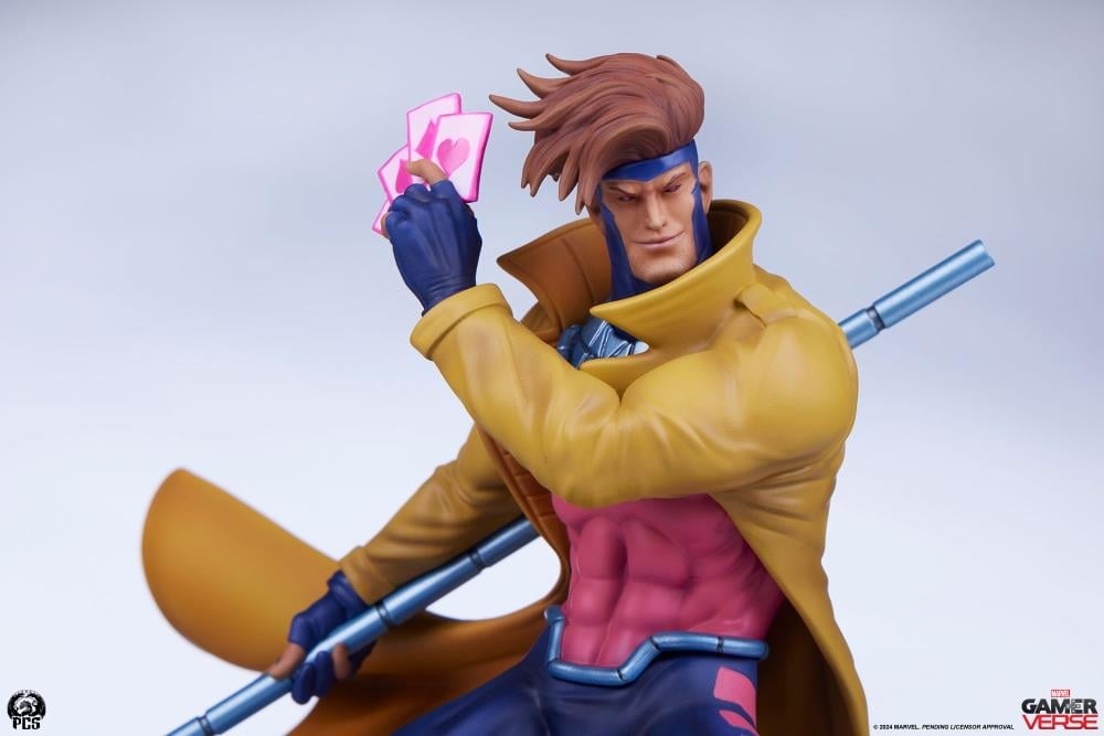 Marvel Gamerverse Classics Gambit (Player 2 Edition) 1/10 Scale Statue Gallery Image 13