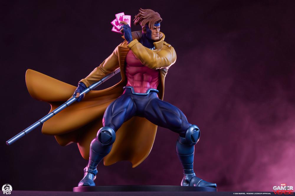 Marvel Gamerverse Classics Gambit (Player 2 Edition) 1/10 Scale Statue Gallery Image 4