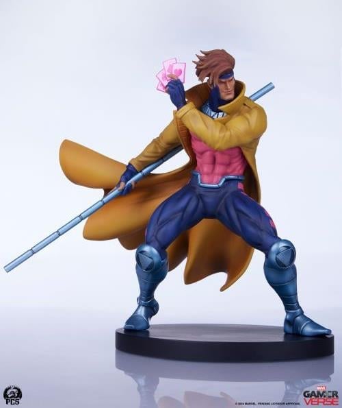Marvel Gamerverse Classics Gambit (Player 2 Edition) 1/10 Scale Statue Gallery Image 8
