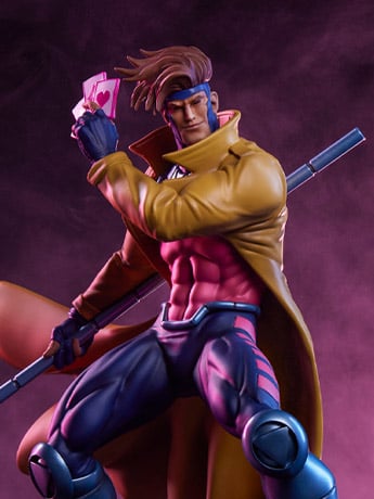 Marvel Gamerverse Classics Gambit (Player 2 Edition) 1/10 Scale Statue Gallery Image 2