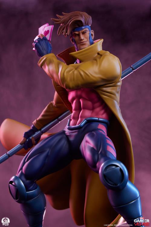 Marvel Gamerverse Classics Gambit (Player 2 Edition) 1/10 Scale Statue Gallery Image 6
