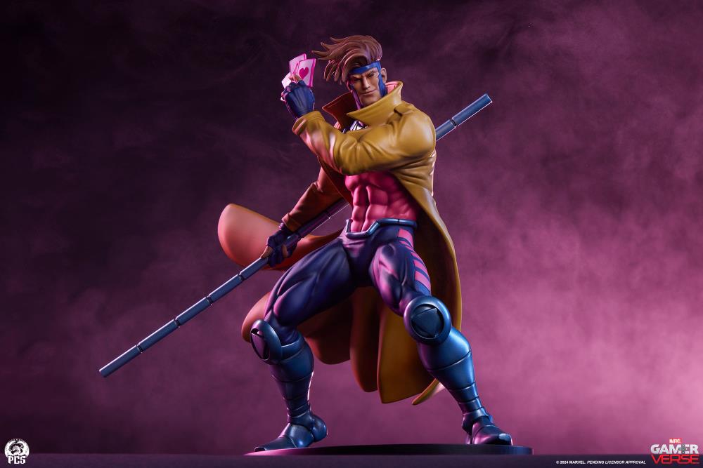 Marvel Gamerverse Classics Gambit (Player 2 Edition) 1/10 Scale Statue Gallery Image 3