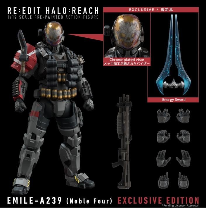 Halo: Reach RE:EDIT EMILE-A239 (Nobel Four) 1/12 Scale PX Previews