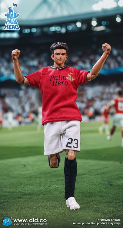 Palm Hero Simply Fun Sport Series Red Team Footballer 1/12 Scale Action Figure Gallery Image 5
