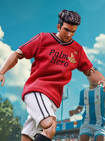 Palm Hero Simply Fun Sport Series Red Team Footballer 1/12 Scale Action Figure Gallery Image 2