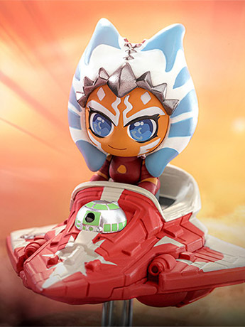 Star Wars Cosbi #034 Ahsoka Tano with Jedi Starfighter Gallery Image 2