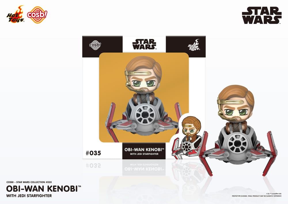 Star Wars Cosbi #035 Obi-Wan Kenobi with Jedi Starfighter Gallery Image 4