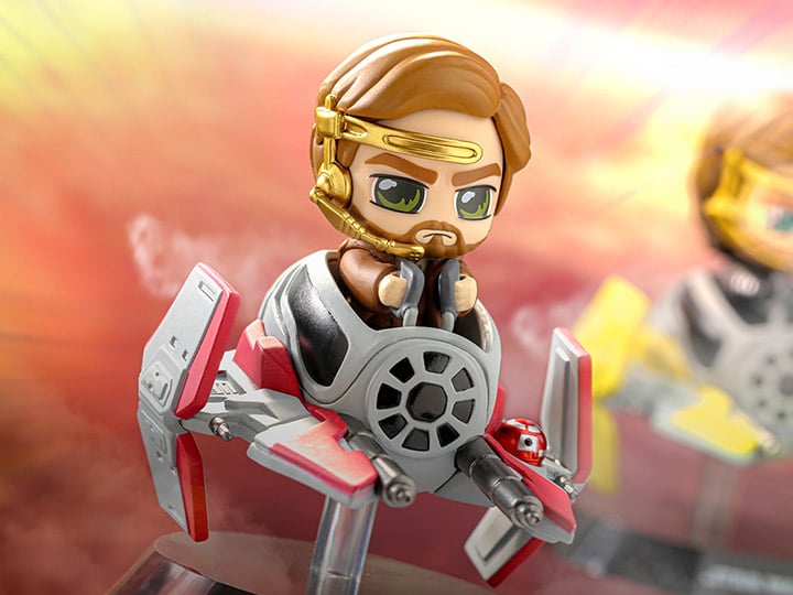 Star Wars Cosbi #035 Obi-Wan Kenobi with Jedi Starfighter Gallery Image 1