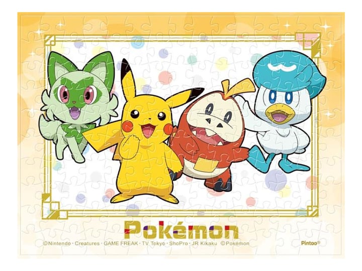 Pokemon Pikachu, Sprigatito, Fuecoco, and Quaxly 150-Piece Mame Puzzle Gallery Image 1