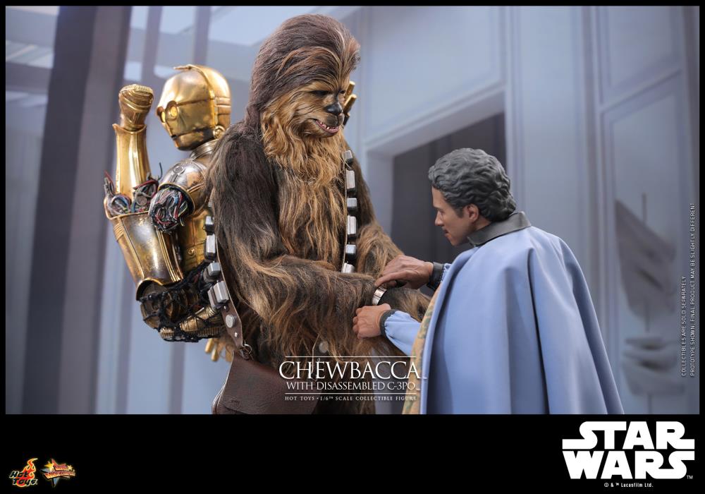 Star Wars: The Empire Strikes Back MMS766 Chewbacca with Disassmbled C-3PO 1/6th Scale Collectible Figure Gallery Image 16