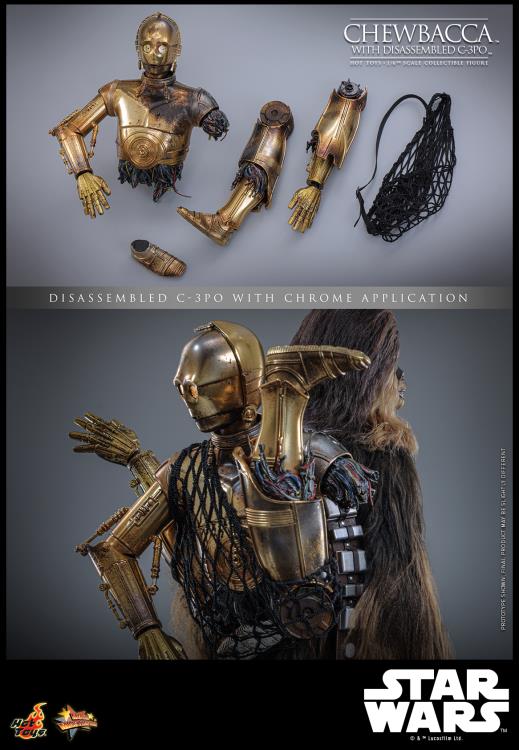 Star Wars: The Empire Strikes Back MMS766 Chewbacca with Disassmbled C-3PO 1/6th Scale Collectible Figure Gallery Image 21