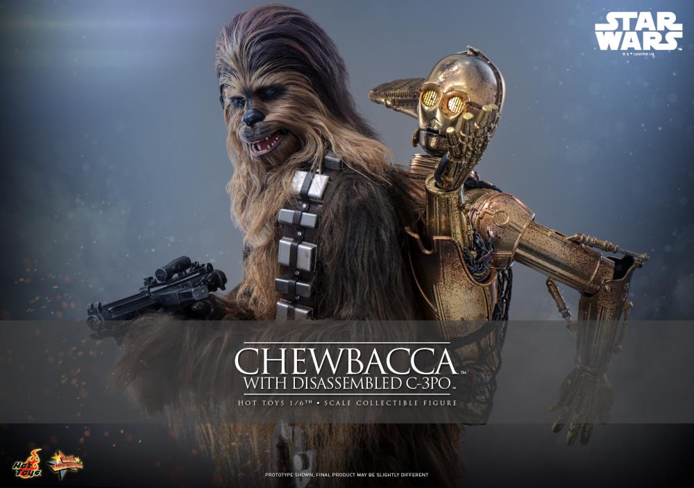 Star Wars: The Empire Strikes Back MMS766 Chewbacca with Disassmbled C-3PO 1/6th Scale Collectible Figure Gallery Image 3