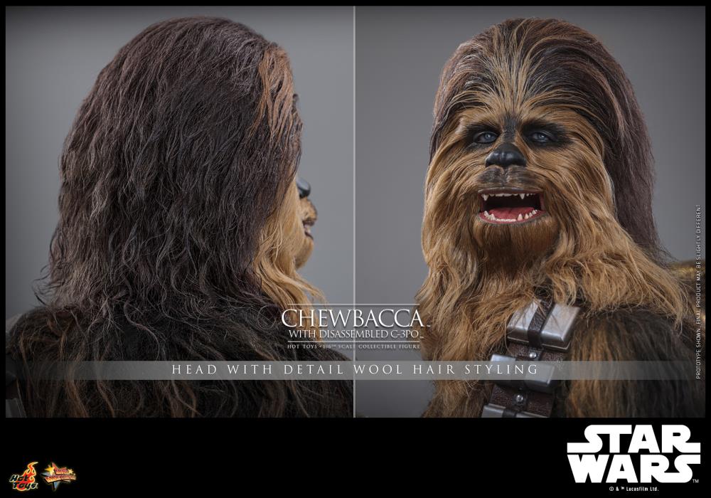 Star Wars: The Empire Strikes Back MMS766 Chewbacca with Disassmbled C-3PO 1/6th Scale Collectible Figure Gallery Image 14