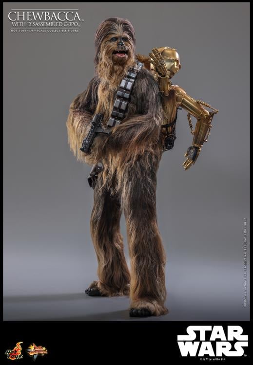 Star Wars: The Empire Strikes Back MMS766 Chewbacca with Disassmbled C-3PO 1/6th Scale Collectible Figure Gallery Image 6