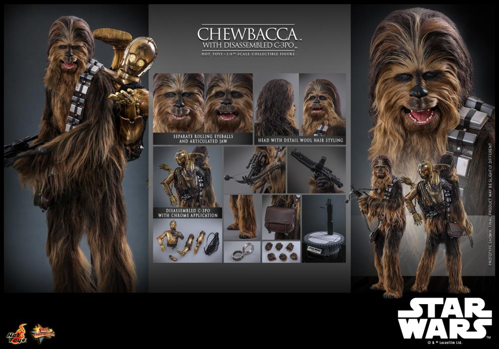 Star Wars: The Empire Strikes Back MMS766 Chewbacca with Disassmbled C-3PO 1/6th Scale Collectible Figure Gallery Image 23
