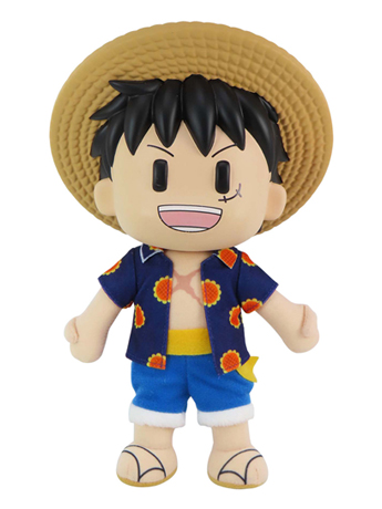 One Piece FigureKey Monkey D. Luffy (Dressrosa) 8" Plush Figure Gallery Image 2