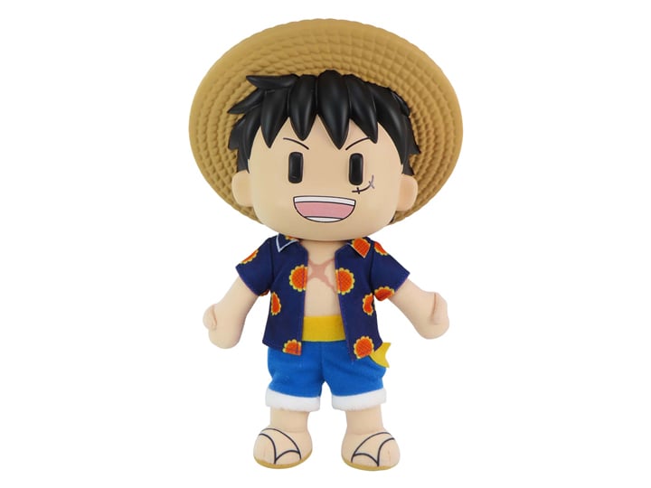 One Piece FigureKey Monkey D. Luffy (Dressrosa) 8" Plush Figure Gallery Image 1