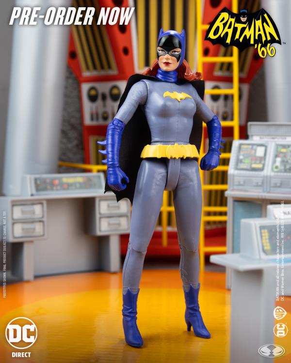 Batman '66 DC Retro Batgirl (Grey/Blue) Action Figure Gallery Image 3