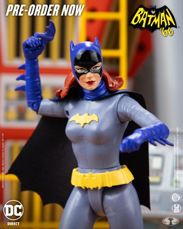 Batman '66 DC Retro Batgirl (Grey/Blue) Action Figure Gallery Image 4