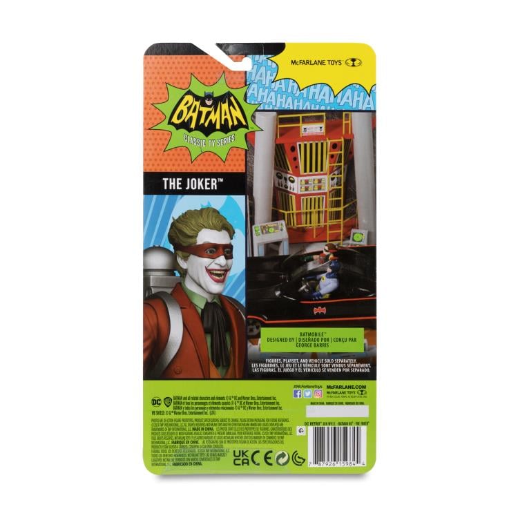 Batman Classic TV Series DC Retro The Joker (Masked) Action Figure Gallery Image 12