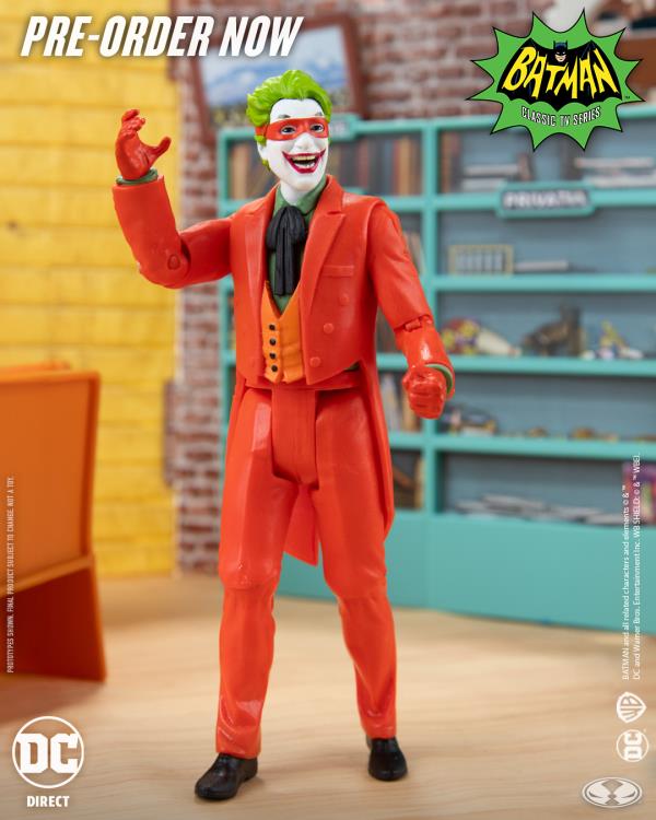 Batman Classic TV Series DC Retro The Joker (Masked) Action Figure Gallery Image 3