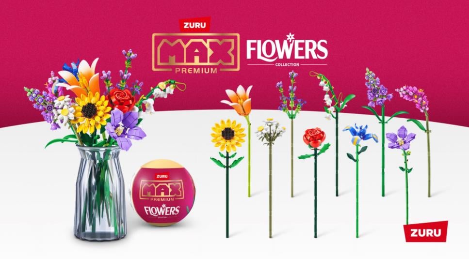 MAX Premium Flowers Collection Random Building Brick Capsule