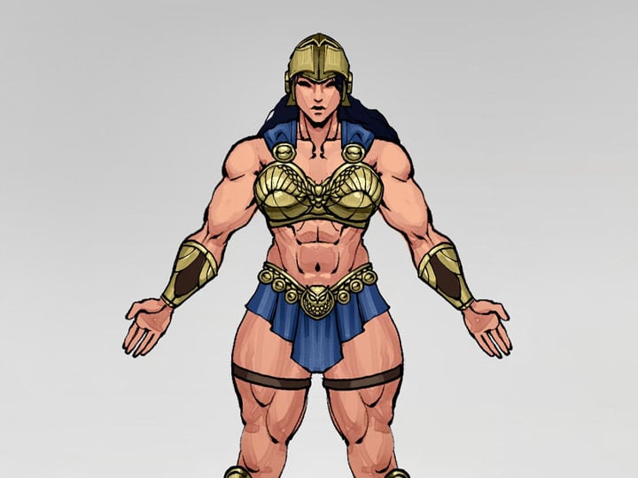 Brutal Realm Athena the Warrior Goddess 1/12 Scale Action Figure