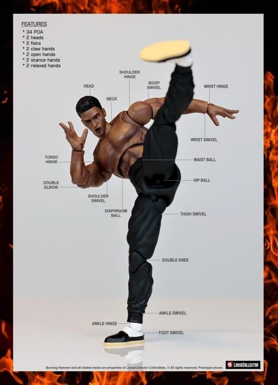 Burning Hammer Montez Lee 1/12 Scale Action Figure Gallery Image 6