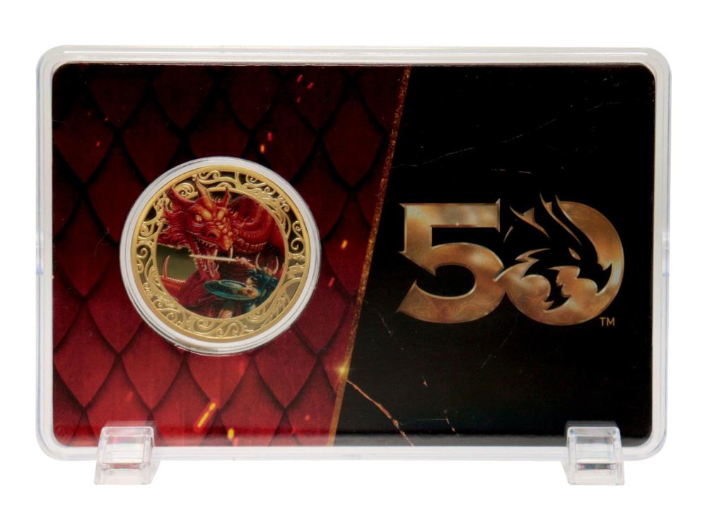 Dungeons & Dragons 50th Anniversary 24K Gold Plated Limited Edition Coin Gallery Image 3