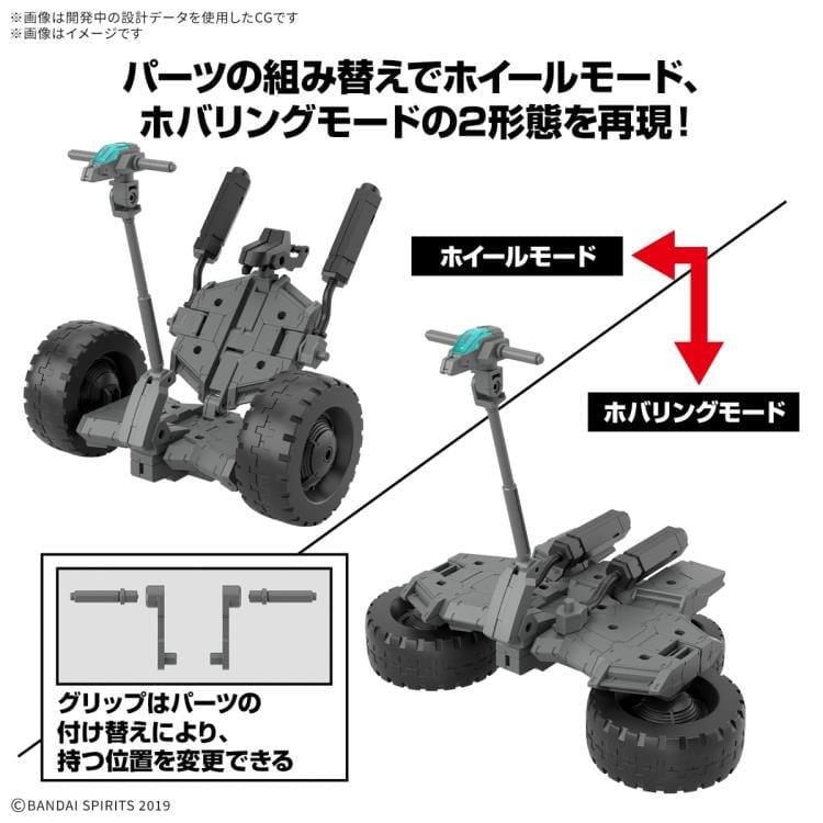 30 Minutes Missions EXA Vehicle (Wheel Mobile Ver.) 1/144 Scale Model Kit Gallery Image 5
