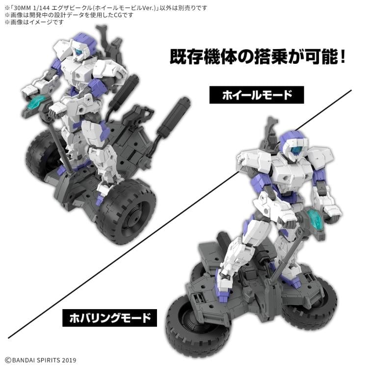 30 Minutes Missions EXA Vehicle (Wheel Mobile Ver.) 1/144 Scale Model Kit Gallery Image 7