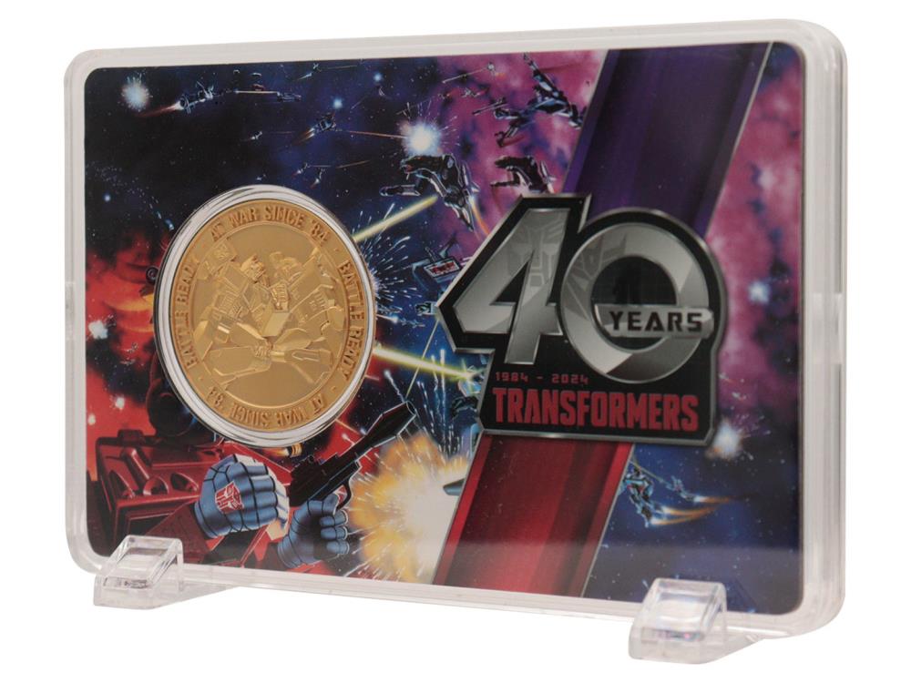 Transformers 40th Anniversary 24K Gold Plated Limited Edition Coin Gallery Image 5