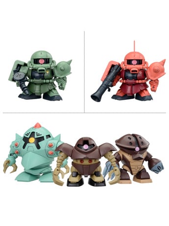 Mobile Suit Gundam SD Gundam BB Senshi Principality of Zeon Army MS Set of 5 Model Kits Gallery Image 2