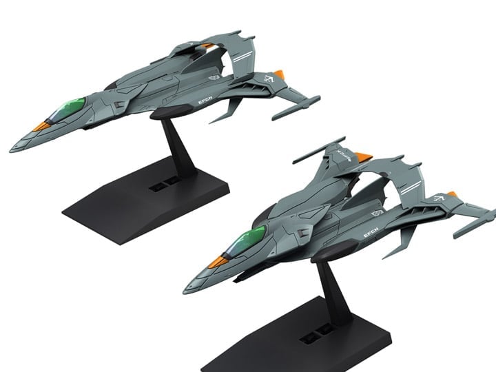 Be Forever Yamato: REBEL 319 Mecha Collection DX Prototype Space Combat Attack Aircraft Cosmo Python Set of 2 Model Kits Gallery Image 1