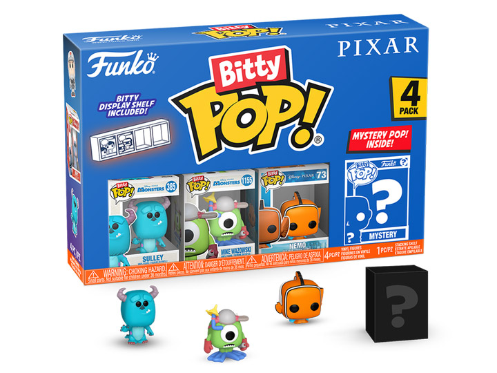 Pixar Bitty Pop! Monsters, Inc. Four-Pack Gallery Image 1