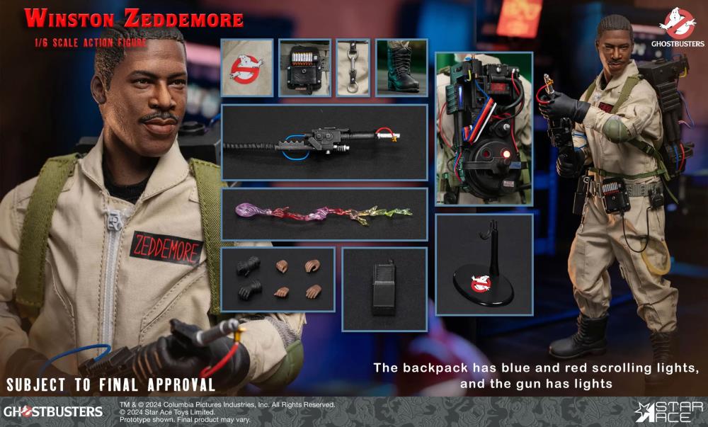 Ghostbusters (1984) Winston Zeddemore 1/6 Scale Figure Gallery Image 9