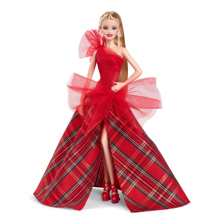 Barbie 2024 Holiday Barbie Doll (Straight Blonde Hair) Gallery Image 10