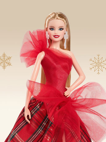 Barbie 2024 Holiday Barbie Doll (Straight Blonde Hair) Gallery Image 2