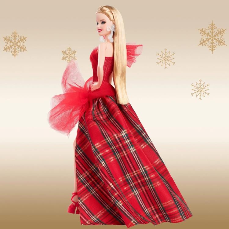 Barbie 2024 Holiday Barbie Doll (Straight Blonde Hair) Gallery Image 4