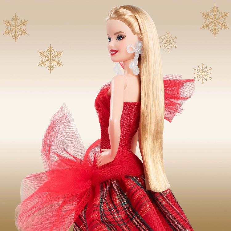 Barbie 2024 Holiday Barbie Doll (Straight Blonde Hair) Gallery Image 6