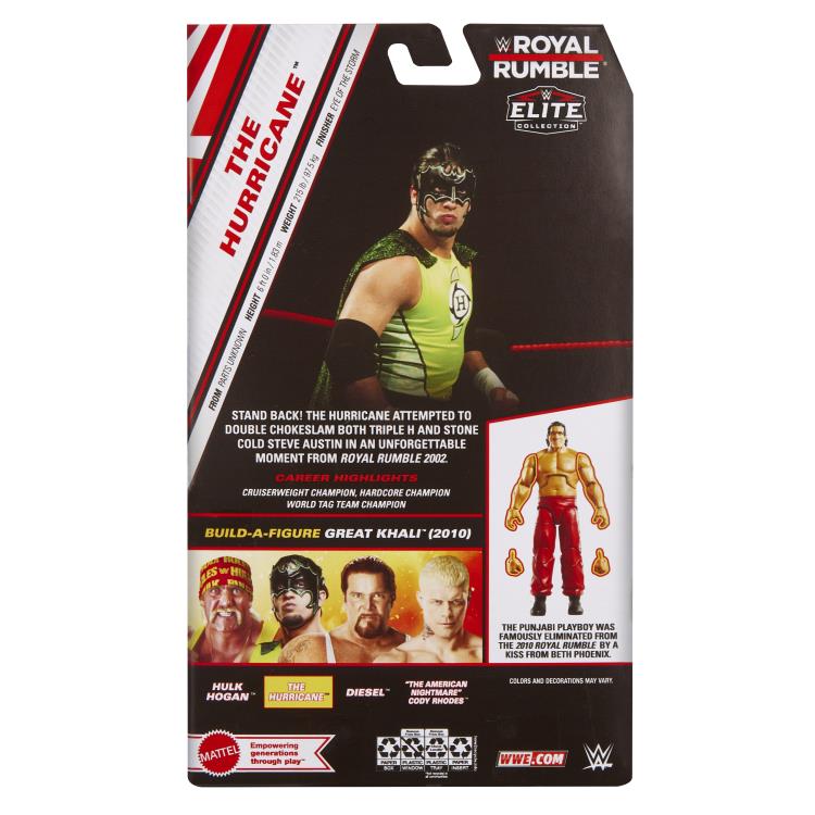 WWE Royal Rumble Elite Collection The Hurricane (Great Khali BAF) Gallery Image 9