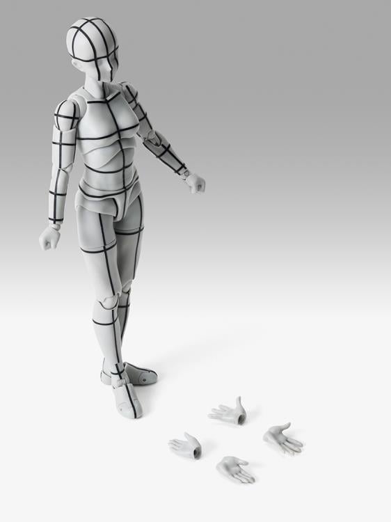 S.H.Figuarts Body-chan Sports Edition (Wireframe Gray Color Ver.) Action Figure Gallery Image 8
