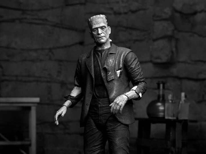 Universal Monsters Ultimate Bride of Frankenstein Frankenstein's Monster (Black & White Ver.) Action Figure Gallery Image 1