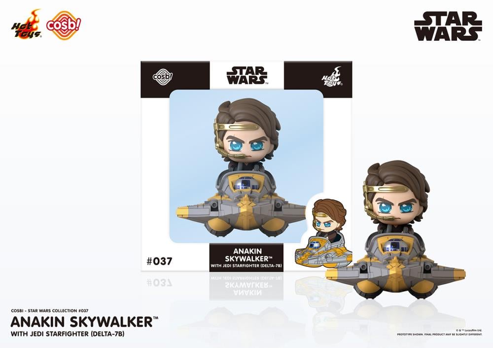 Star Wars Cosbi #37 Anakin Skywalker with Jedi Starfighter (Delta-7B) Gallery Image 4