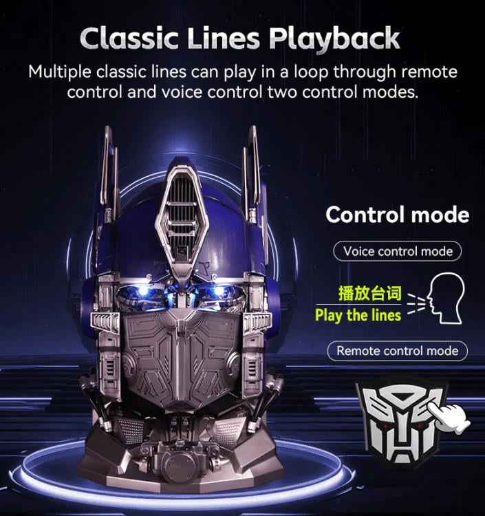 Transformers: Bumblebee Optimus Prime Wearable Electronic Helmet (Upgraded Ver.) Gallery Image 6