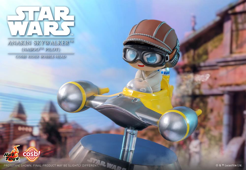 Star Wars Cosbi #40 Anakin Skywalker (Naboo Pilot) with Naboo Starfighter Gallery Image 3