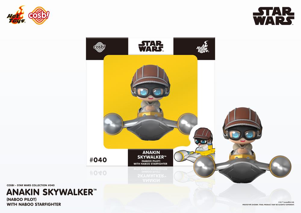 Star Wars Cosbi #40 Anakin Skywalker (Naboo Pilot) with Naboo Starfighter Gallery Image 4