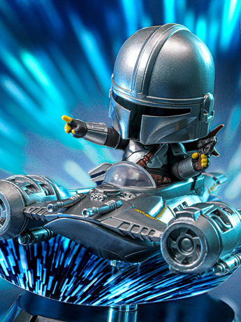 Star Wars Cosbi #43 The Mandalorian with N-1 Starfighter Gallery Image 2
