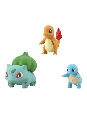 Pokemon Scale World Kanto Region Charmander, Squirtle, & Bulbasaur Figure Set Gallery Image 2
